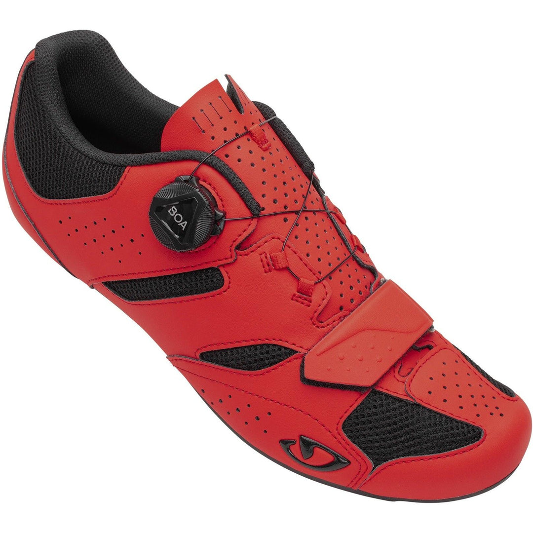 Giro Savix II Road Cycling Shoes (Bright Red) - BUMSONTHESADDLE