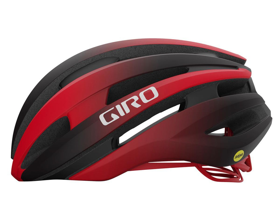 Giro Synthe MIPS II Road Cycling Helmet (Matte Black/Bright Red) - BUMSONTHESADDLE