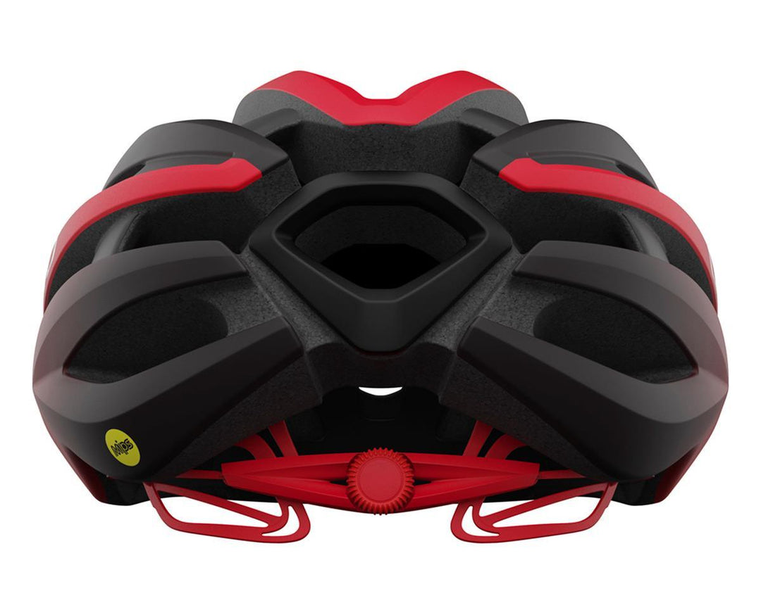 Giro Synthe MIPS II Road Cycling Helmet (Matte Black/Bright Red) - BUMSONTHESADDLE