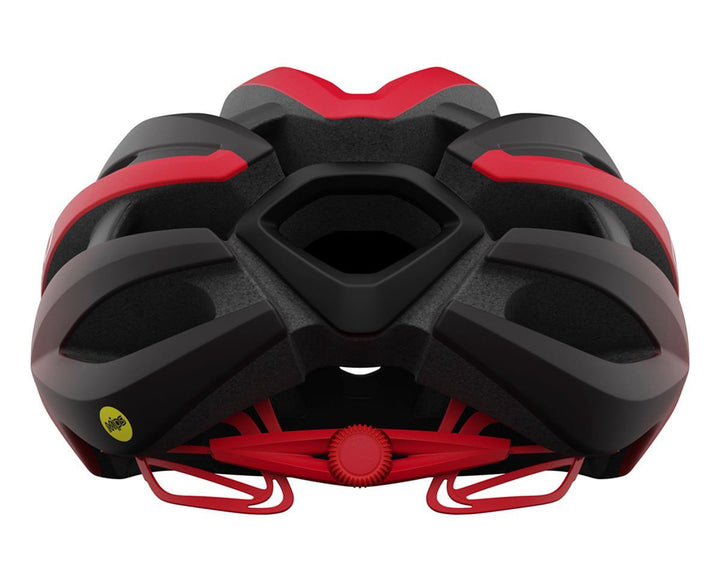 Giro Synthe MIPS II Road Cycling Helmet (Matte Black/Bright Red) - BUMSONTHESADDLE