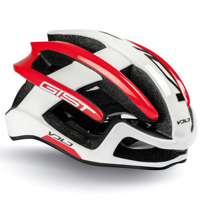 Gist Volo Road Cycling Helmet (Red/White) - BUMSONTHESADDLE