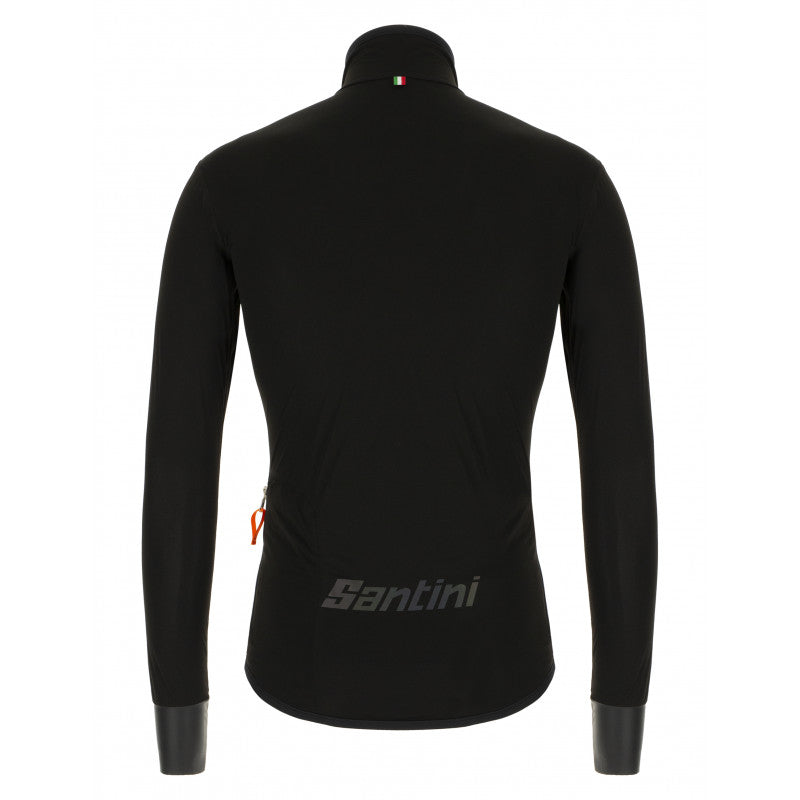 Santini Guard Nimbus Rain Mens Cycling Jacket (Black)