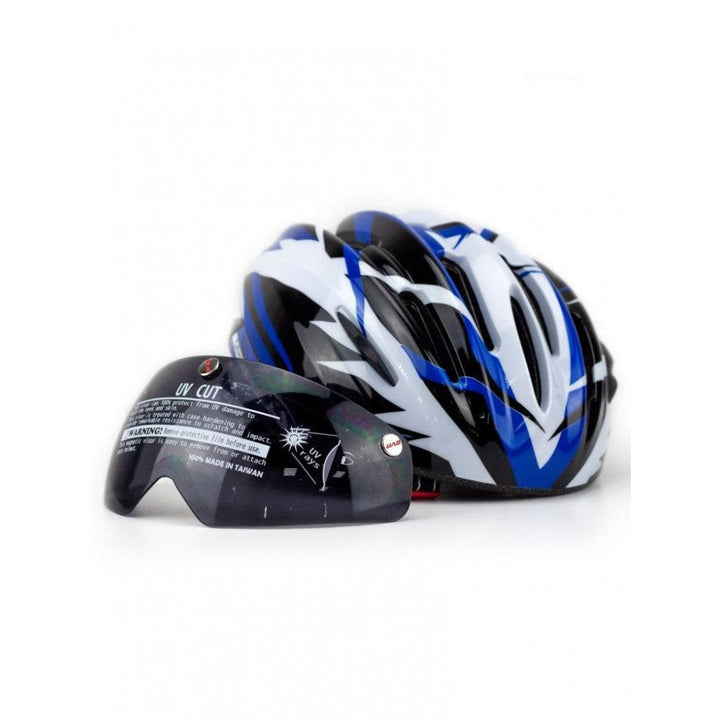 GVR 203V Jump Road Cycling Helmet (Blue) - BUMSONTHESADDLE