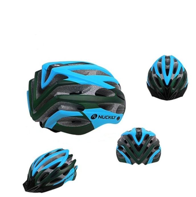 Nuckily Safety Smart MTB Cycling Helmet (Blue)