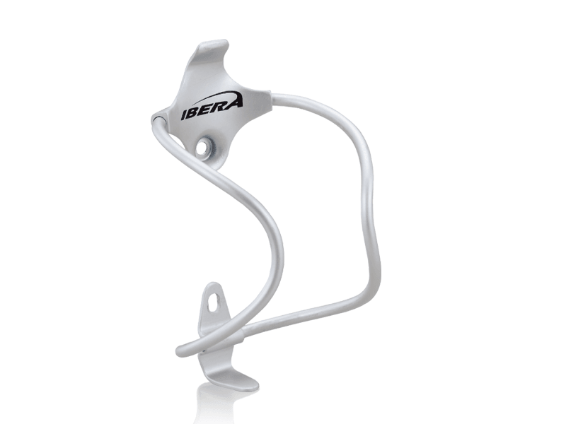 Ibera Aluminium Plate Bottle Cage (Silver) - BUMSONTHESADDLE