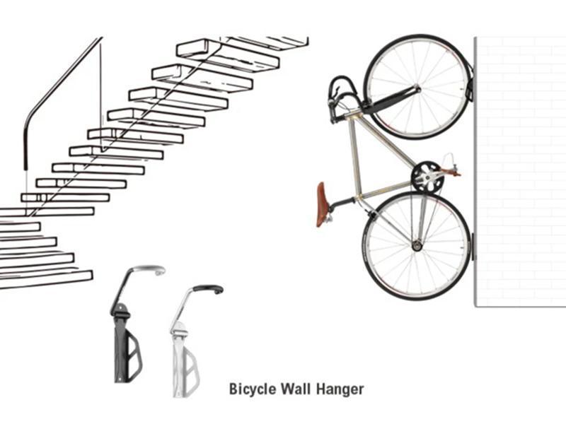 Ibera IB-ST3 Wall Hanger (Silver) - BUMSONTHESADDLE