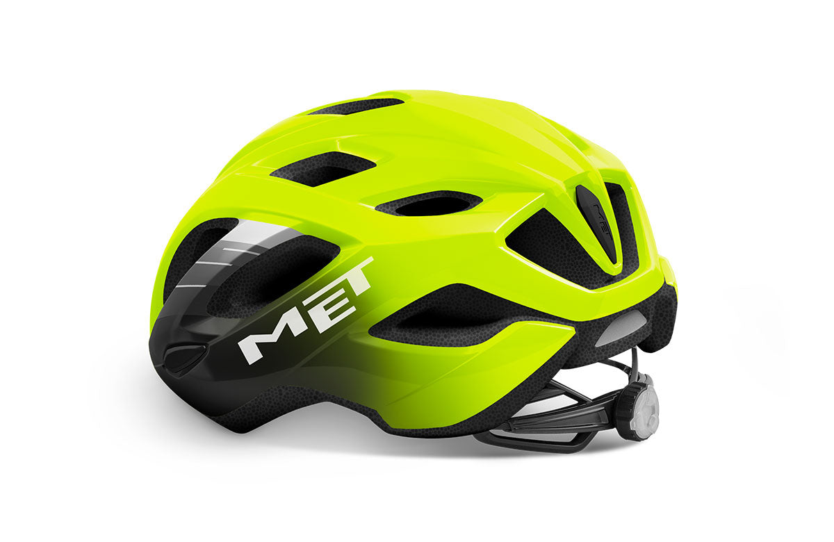 MET Idolo Road Cycling Helmet (Fluo Yellow/Black/Glossy)
