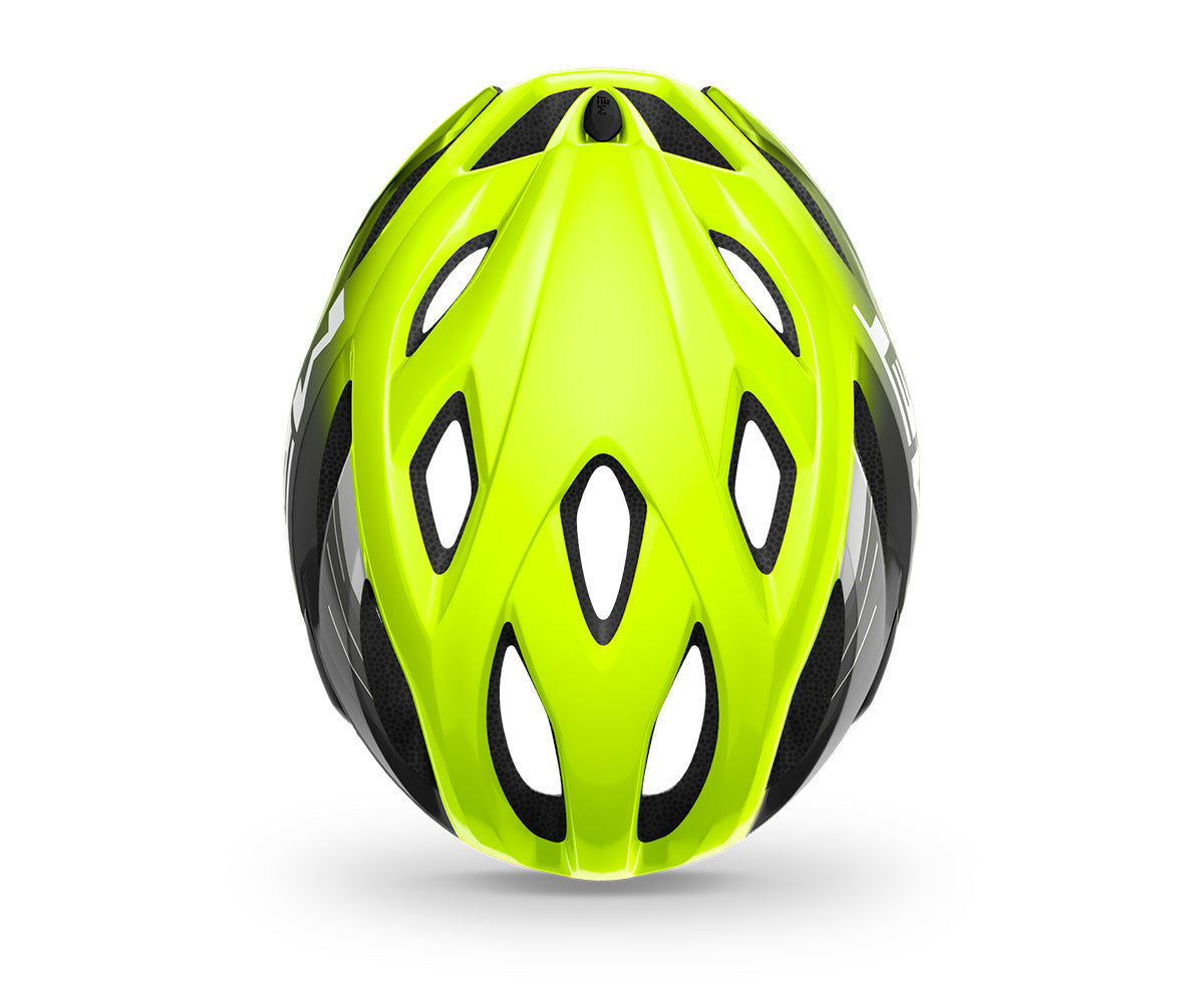 MET Idolo Road Cycling Helmet (Fluo Yellow/Black/Glossy)