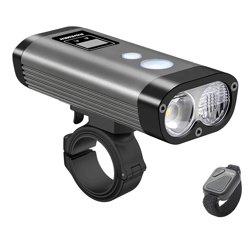 Ravemen PR1600 Rechargeable Front Light - BumsOnTheSaddle