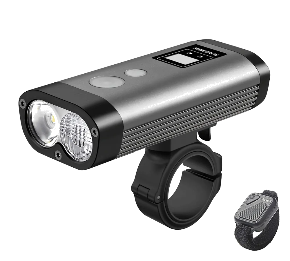 Ravemen PR1600 Rechargeable Front Light - BumsOnTheSaddle