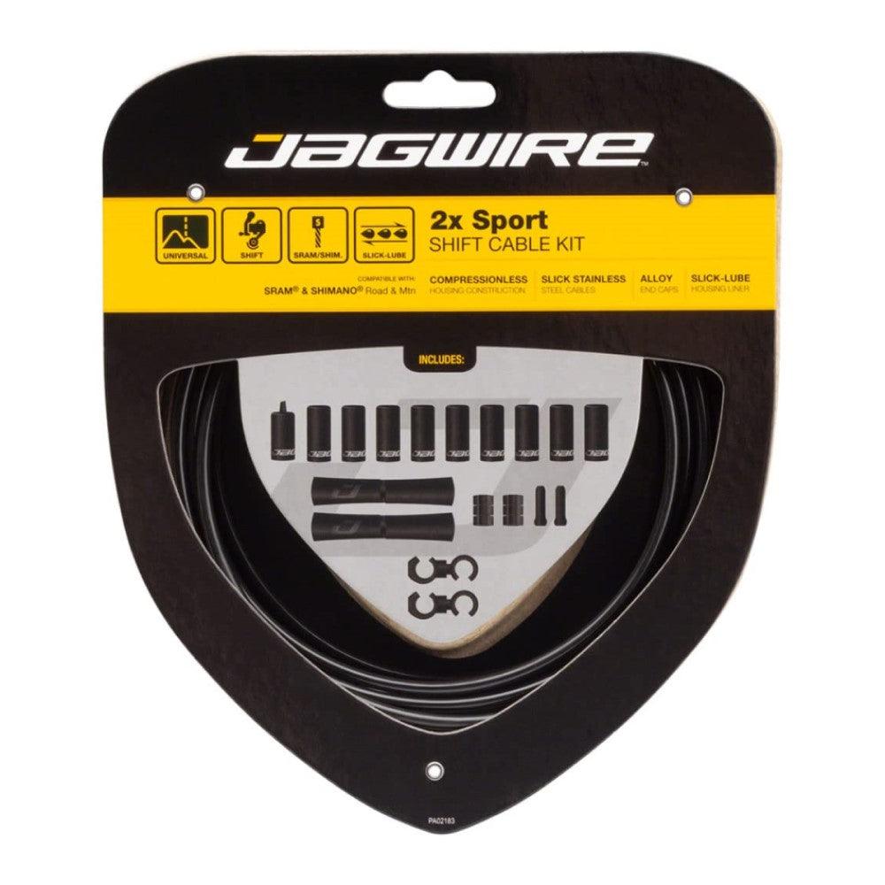 Jagwire 2x Sport Shift Kit (Black) - BUMSONTHESADDLE