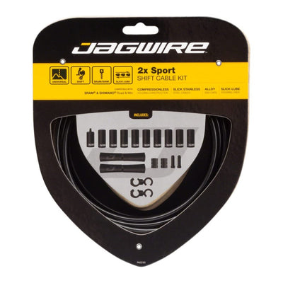 Jagwire 2x Sport Shift Kit (Black)