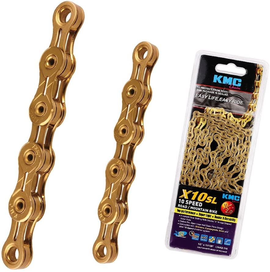 KMC 10 Speed Chain (Ti-N Gold) - BUMSONTHESADDLE