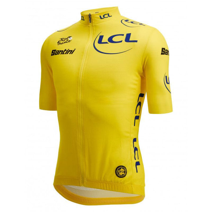 Santini TDF Leader Mens Cycling Jersey (Yellow) - BUMSONTHESADDLE
