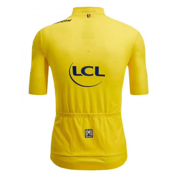 Santini TDF Leader Mens Cycling Jersey (Yellow) - BUMSONTHESADDLE