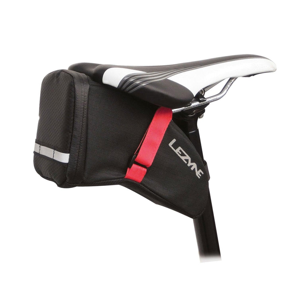 Lezyne Aero Caddy Saddle Bag (Black/Red) - BUMSONTHESADDLE