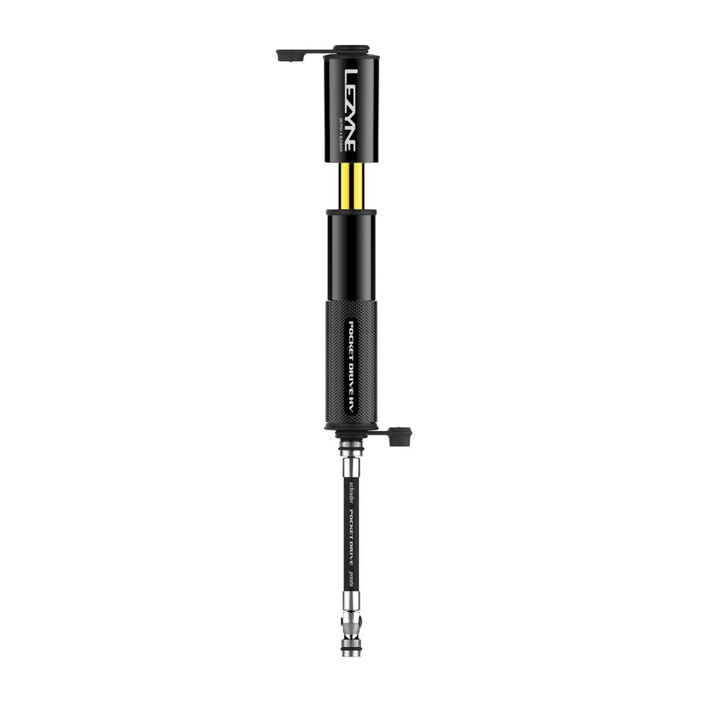 Lezyne Pocket Drive High Volume Hand Pump (Black) - BUMSONTHESADDLE