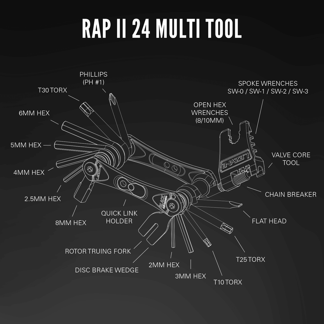 Lezyne Rap II 13 Multitool - BUMSONTHESADDLE