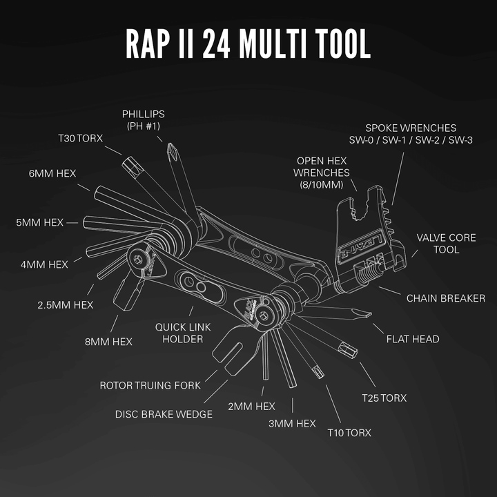 Lezyne Rap II 13 Multitool - BUMSONTHESADDLE