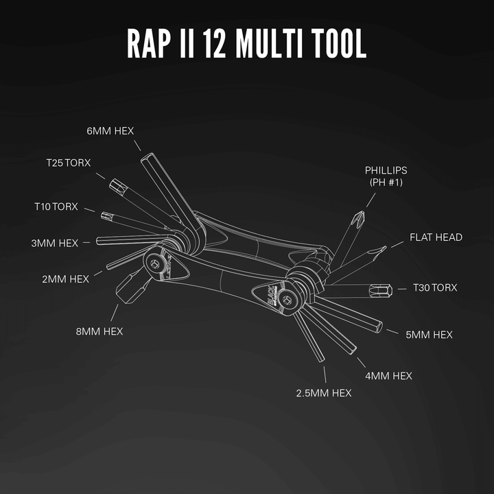 Lezyne Rap II 13 Multitool - BUMSONTHESADDLE