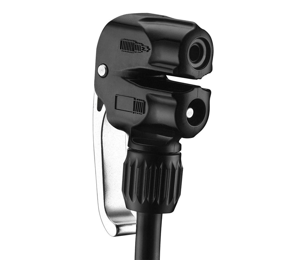 Lezyne Sport Drive 2.5 Dual Valve High Pressure Floor Pump (Metallic Silver) - BUMSONTHESADDLE