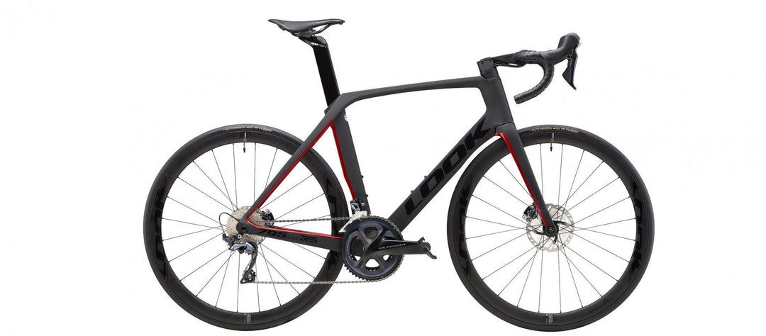 Look 795 Blade RS Disc Brake Frameset (Black Metallic Red Mat Glossy) - BUMSONTHESADDLE