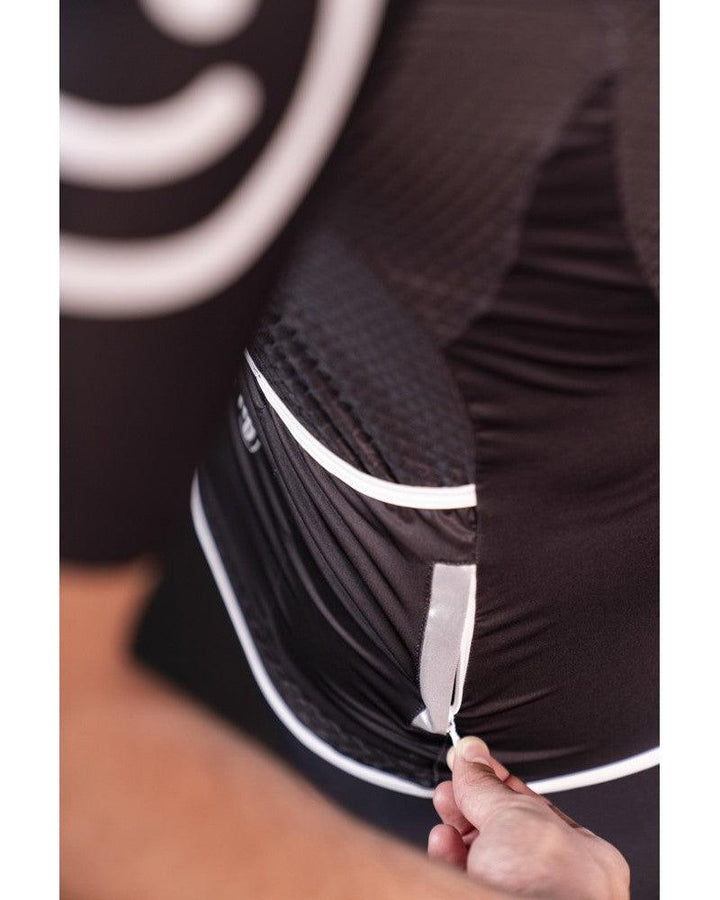 MB Wear UltraLight Smile Mens Cycling Jersey (Black) - BUMSONTHESADDLE