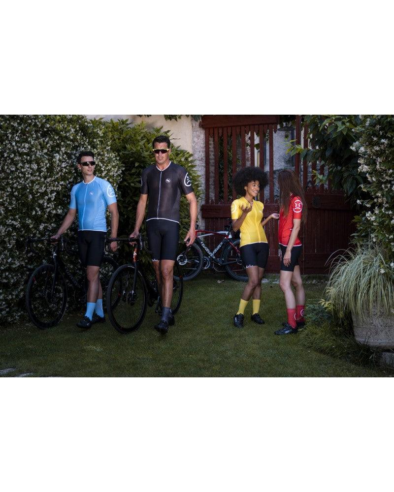 MB Wear UltraLight Smile Mens Cycling Jersey (Black) - BUMSONTHESADDLE