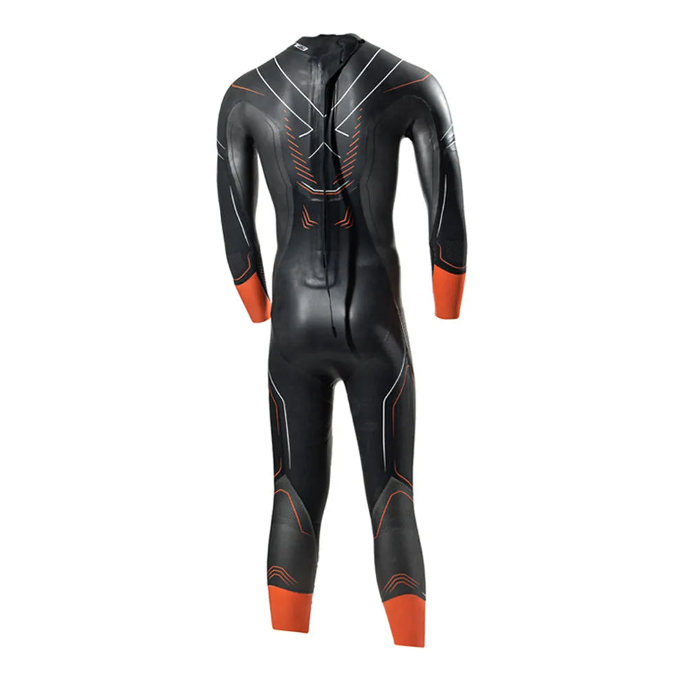 Zone 3 Vanquish X Men's Wetsuit (Black/Orange)