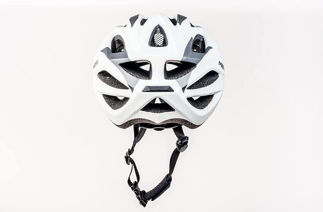 Merida Charger KJ201 Road Cycling Helmet (Matt White/Grey) - BUMSONTHESADDLE