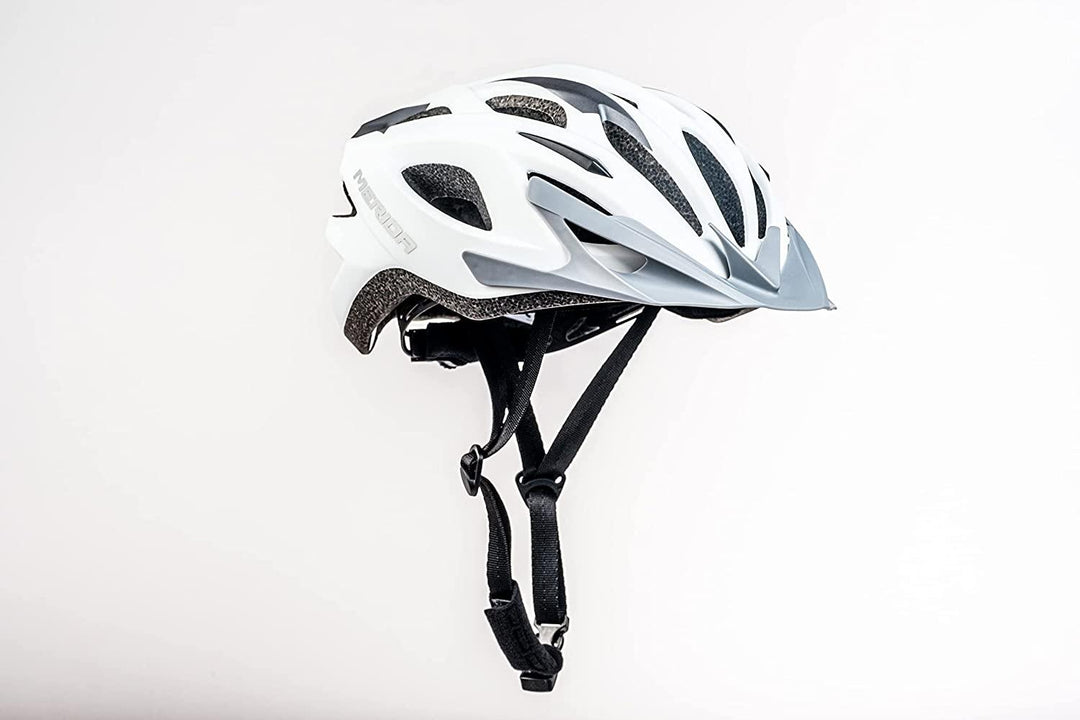 Merida Charger KJ201 Road Cycling Helmet (Matt White/Grey) - BUMSONTHESADDLE