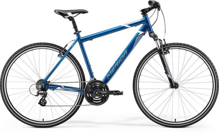 Merida Crossway 10-V (Steel Blue/White) - BUMSONTHESADDLE