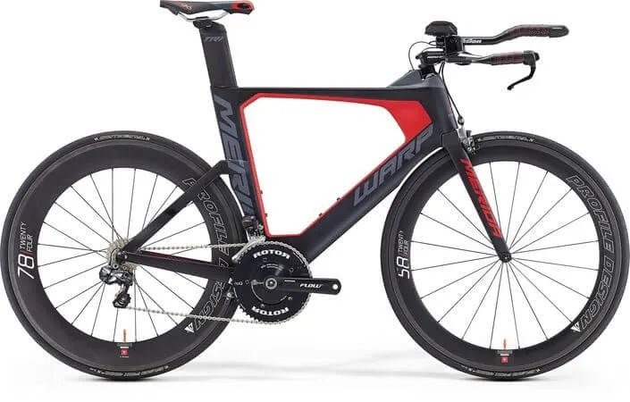 Merida Warp Tri 7000-E Frame Kit (Silk Black/Grey/Red)