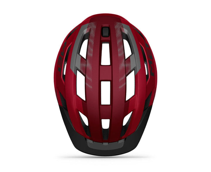 MET Allroad Hybrid Cycling Helmet (Red/Black/Matt) - BUMSONTHESADDLE