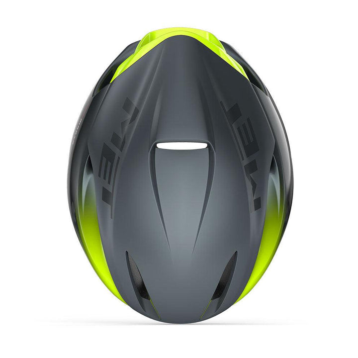 MET Manta MIPS Aero Road Cycling Helmet (Gray/Fluo Yellow/Matt Glossy) - BUMSONTHESADDLE