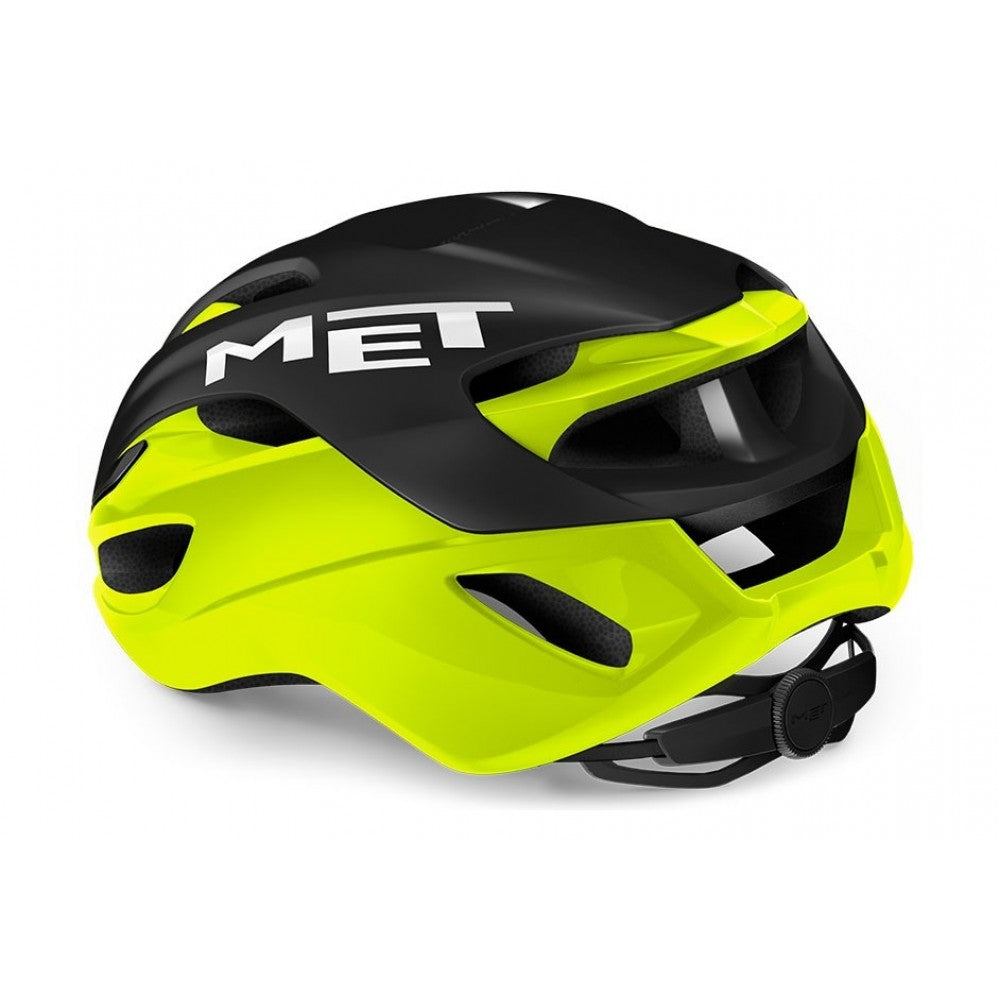 MET Rivale MIPS Road Cycling Helmet (Black/Fluo Yellow/Matt Glossy)