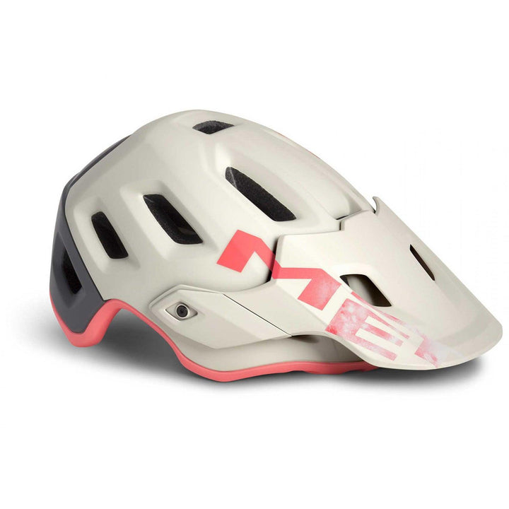 MET Roam CE MTB Cycling Helmet (Dirty White Gray Pink/Matt) - BUMSONTHESADDLE