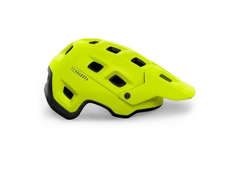MET Terranova CE MTB Cycling Helmet (Lime Green/Matt) - BUMSONTHESADDLE
