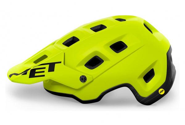 MET Terranova MIPS CE MTB Cycling Helmet (Lime Green/Matt) - BUMSONTHESADDLE