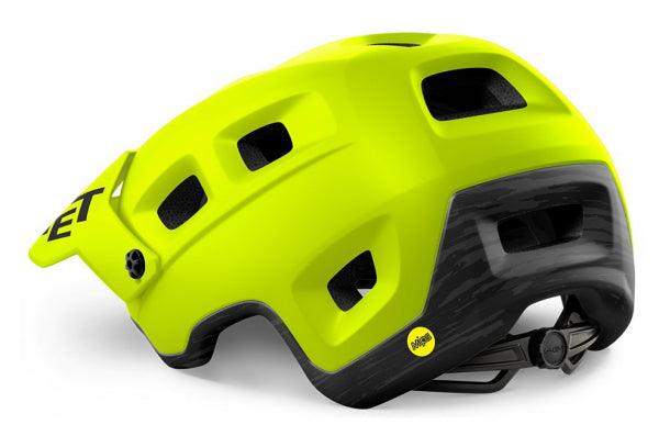 MET Terranova MIPS CE MTB Cycling Helmet (Lime Green/Matt) - BUMSONTHESADDLE