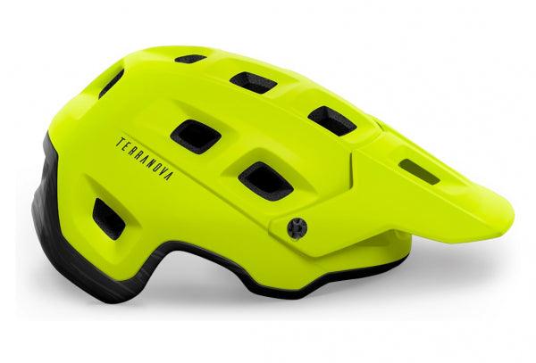 MET Terranova MIPS CE MTB Cycling Helmet (Lime Green/Matt) - BUMSONTHESADDLE