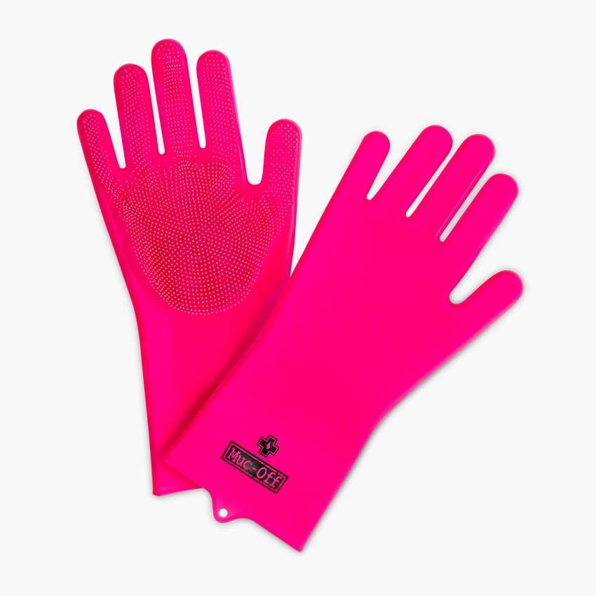 Muc-off Deep Scrubber Gloves (Pink) - BUMSONTHESADDLE