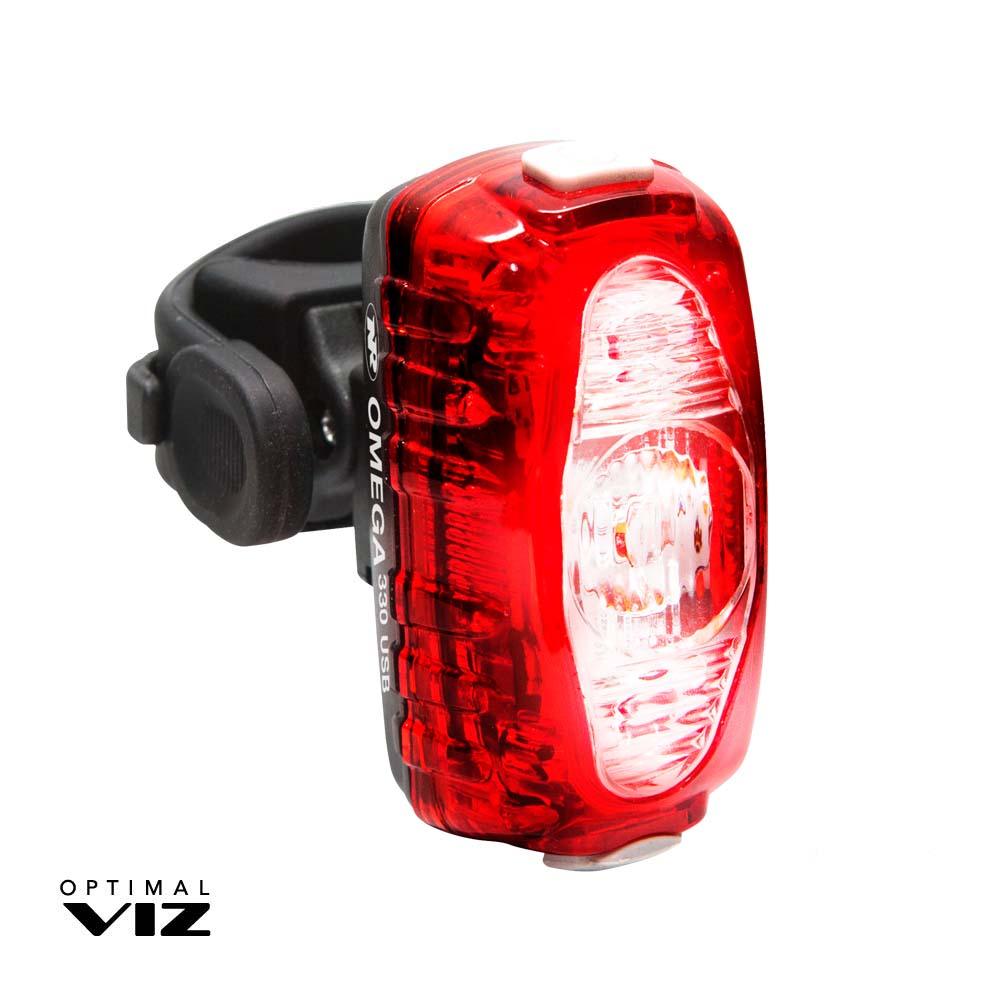 NiteRider Omega 330 Rear Light (Black) - BUMSONTHESADDLE