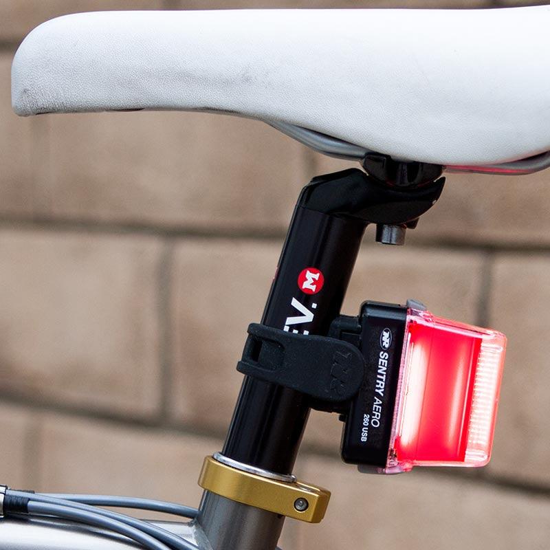 NiteRider Sentry Aero 260 Rear Light (Black) - BUMSONTHESADDLE
