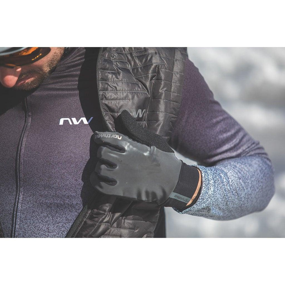 Northwave Active Reflex Mens Cycling Gloves (Black) - BUMSONTHESADDLE