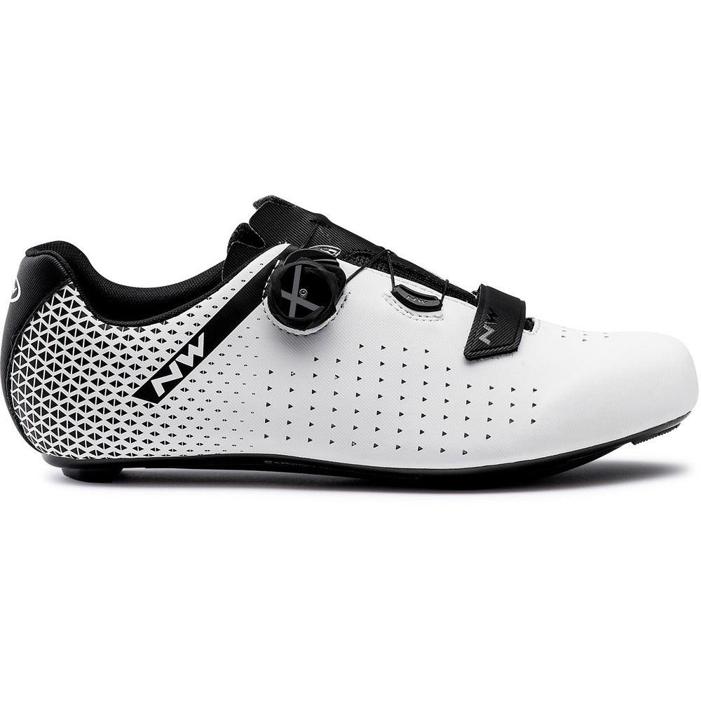 Northwave Core Plus 2 Road Cycling Shoes (White/Black) - BUMSONTHESADDLE