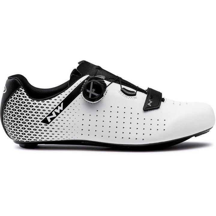 Northwave Core Plus 2 Road Cycling Shoes (White/Black) - BUMSONTHESADDLE