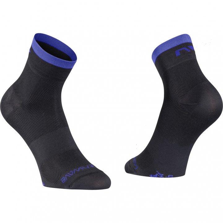 Northwave Origin Unisex Cycling Socks (Black/Blue) - BUMSONTHESADDLE