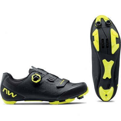 Northwave Razer 2 MTB Cycling Shoes (Black/Yellow Fluo)