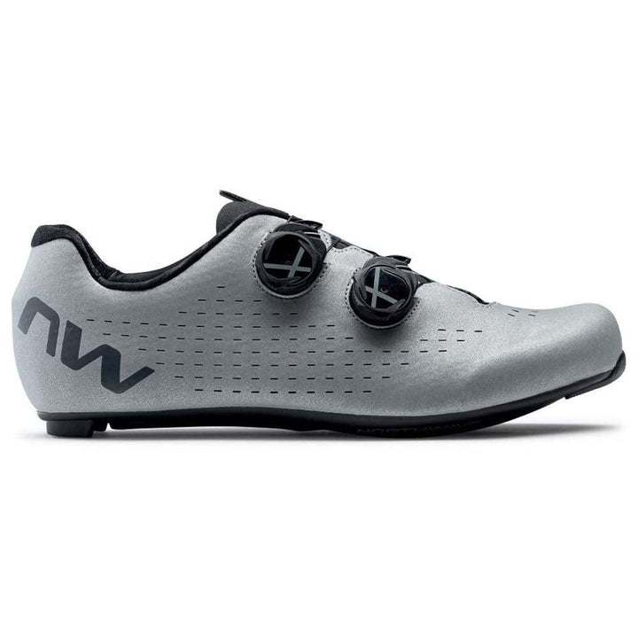 Northwave Revolution 3 Road Cycling Shoes (Silver) - BUMSONTHESADDLE